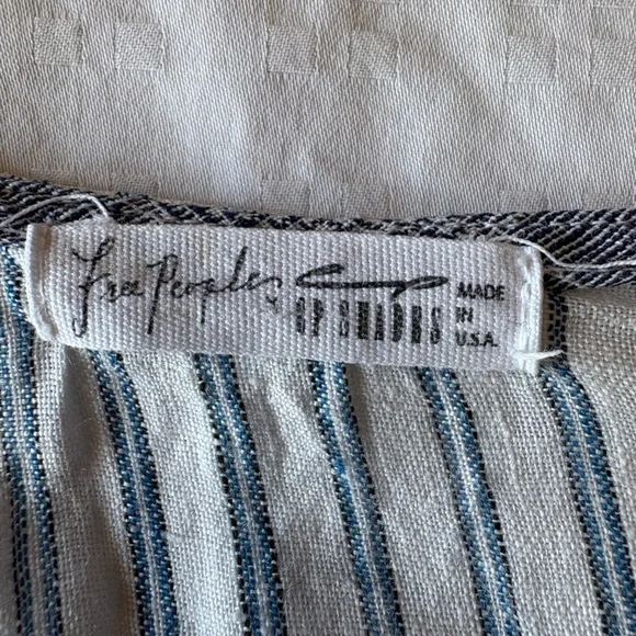 Free People CP Shades Linen Patchwork Dress - Picture 5 of 16